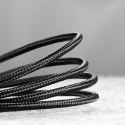 Kabel przewód w oplocie Halo USB-A - USB-C 2A 3m - czarny