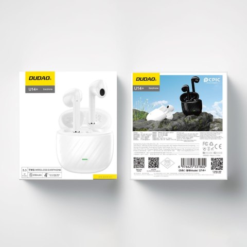 Słuchawki bezprzewodowe douszne TWS Bluetooth 5.3 - białe Słuchawki bezprzewodowe douszne TWS Bluetooth 5.3 - białe