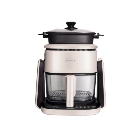 2w1 Frytkownica beztłuszczowa garnek i patelnia JIMMY AF3 Air Fryer - beżowy czarny 2w1 Frytkownica beztłuszczowa garnek i patelnia JIMMY AF3 Air Fryer - beżowy czarny