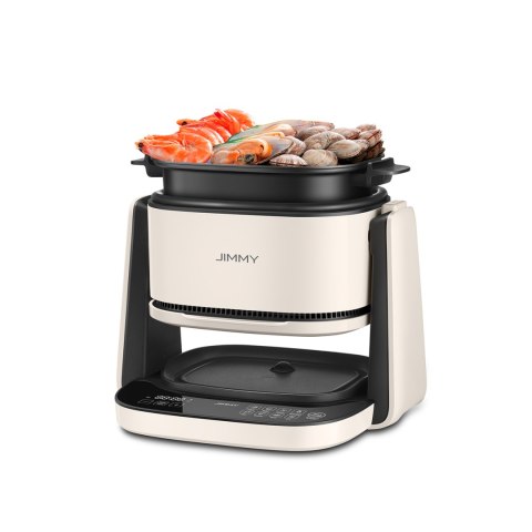 2w1 Frytkownica beztłuszczowa garnek i patelnia JIMMY AF3 Air Fryer - beżowy czarny 2w1 Frytkownica beztłuszczowa garnek i patelnia JIMMY AF3 Air Fryer - beżowy czarny