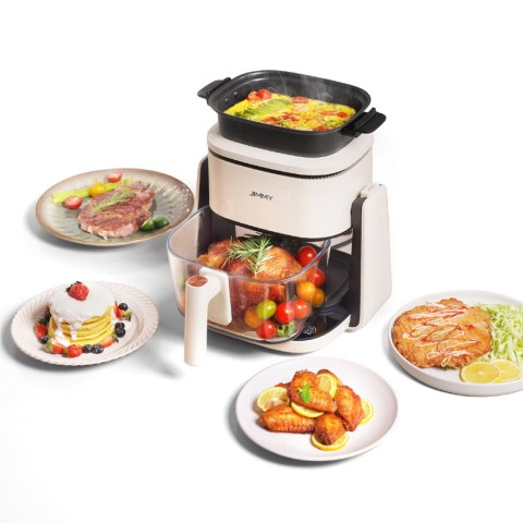 2w1 Frytkownica beztłuszczowa garnek i patelnia JIMMY AF3 Air Fryer - beżowy czarny 2w1 Frytkownica beztłuszczowa garnek i patelnia JIMMY AF3 Air Fryer - beżowy czarny