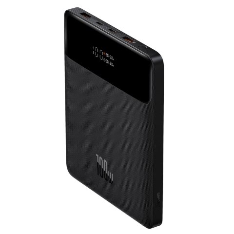 Powerbank 20000 mAh 2x USB-A 2x USB-C 100W + kabel USB-C - czarny Powerbank 20000 mAh 2x USB-A 2x USB-C 100W + kabel USB-C - czarny