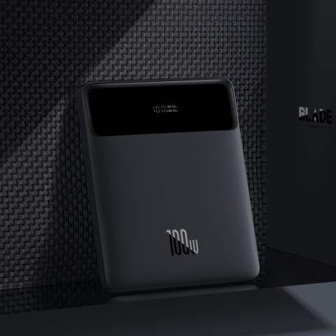 Powerbank 20000 mAh 2x USB-A 2x USB-C 100W + kabel USB-C - czarny Powerbank 20000 mAh 2x USB-A 2x USB-C 100W + kabel USB-C - czarny