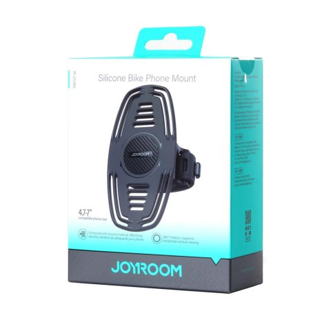 Uchwyt gumowy na telefon na kierownicę na rower motocykl zaciskowy - czarny Uchwyt gumowy na telefon na kierownicę na rower motocykl zaciskowy - czarny