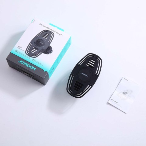 Uchwyt gumowy na telefon na kierownicę na rower motocykl zaciskowy - czarny Uchwyt gumowy na telefon na kierownicę na rower motocykl zaciskowy - czarny