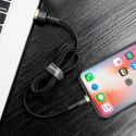 Wytrzymały nylonowy kabel przewód USB Iphone Lightning QC3.0 2A 3M czarno-złoty