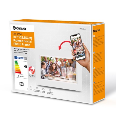 Ramka cyfrowa 10.1'' 16GB microSD Frameo PFF-1015W - biała Ramka cyfrowa 10.1'' 16GB microSD Frameo PFF-1015W - biała