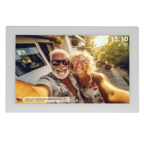 Ramka cyfrowa 10.1'' 16GB microSD WiFi microUSB Frameo PFF-1037W - biała Ramka cyfrowa 10.1'' 16GB microSD WiFi microUSB Frameo PFF-1037W - biała
