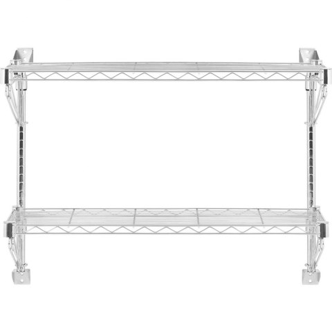 Półka druciana ścienna podwójna do 60 kg 90 x 35 x 60 cm Półka druciana ścienna podwójna do 60 kg 90 x 35 x 60 cm
