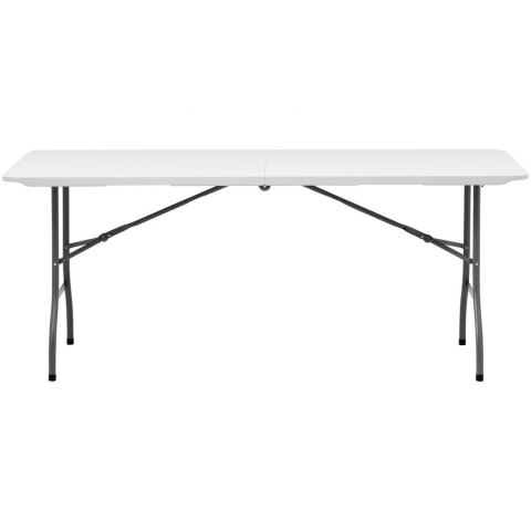 Stół cateringowy ogrodowy składany biały do 150 kg 180 x 75 x 74 cm Stół cateringowy ogrodowy składany biały do 150 kg 180 x 75 x 74 cm