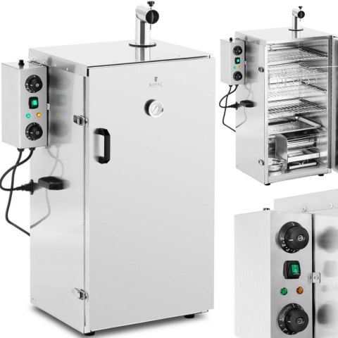 Wędzarnia elektryczna piec do wędzenia 4 ruszty 105 l 1000 W Wędzarnia elektryczna piec do wędzenia 4 ruszty 105 l 1000 W
