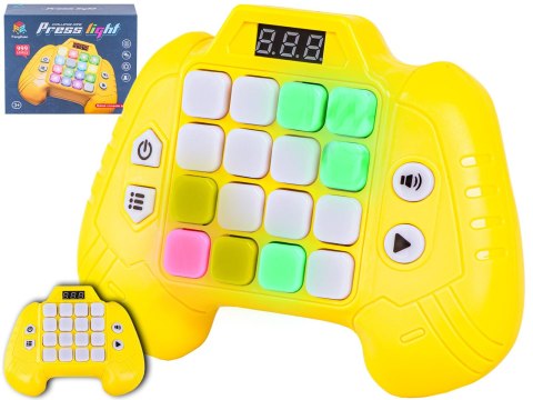 Zabawka Na Pamięć KONTROLER ŻÓŁTY Gamepad Edukacyjna gra dla dzieci Pad Konsola Memory 16 klawiszy Zabawka Na Pamięć KONTROLER ŻÓŁTY Gamepad Edukacyjna gra dla dzieci Pad Konsola Memory 16 klawiszy