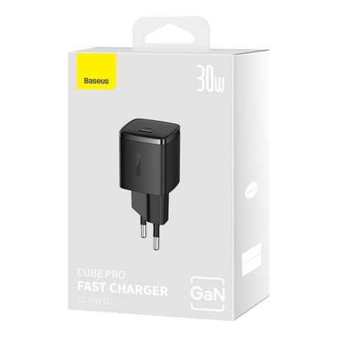 Ładowarka sieciowa Cube Pro 30W USB-C - czarna Ładowarka sieciowa Cube Pro 30W USB-C - czarna