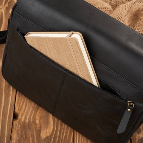 Torba męska na ramię skórzana czarna vintage na laptopa duża Paolo Peruzzi T-81-HBL Torba męska na ramię skórzana czarna vintage na laptopa duża Paolo Peruzzi T-81-HBL