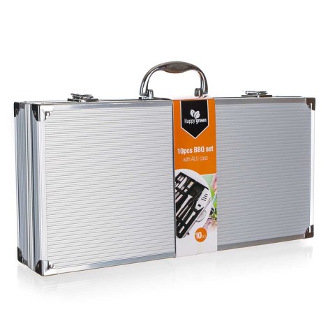 ZESTAW 10 PRZYBORÓW DO GRILLA W ALUMINIOWEJ WALIZCE BANQUET ZESTAW 10 PRZYBORÓW DO GRILLA W ALUMINIOWEJ WALIZCE BANQUET