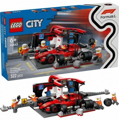 60443 - LEGO City - F1® Pit stop i mechanicy z bolidem Ferrari 60443 - LEGO City - F1® Pit stop i mechanicy z bolidem Ferrari