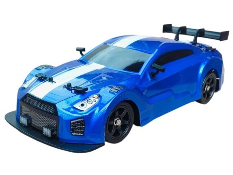 DUŻY Samochód Do Driftu Auto RC Drift 1:16 2,4 GHz PARA DYM 4WD Niebieski Nissan GTR LED DUŻY Samochód Do Driftu Auto RC Drift 1:16 2,4 GHz PARA DYM 4WD Niebieski Nissan GTR LED