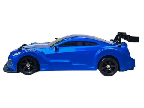 DUŻY Samochód Do Driftu Auto RC Drift 1:16 2,4 GHz PARA DYM 4WD Niebieski Nissan GTR LED DUŻY Samochód Do Driftu Auto RC Drift 1:16 2,4 GHz PARA DYM 4WD Niebieski Nissan GTR LED
