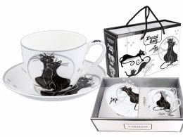 Filiżanka śniadaniowa - Koci świat (CARMANI)