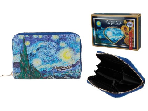 Portfel na suwak - V. van Gogh, Gwiaździsta Noc (CARMANI) Portfel na suwak - V. van Gogh, Gwiaździsta Noc (CARMANI)