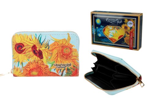 Portfel na suwak - V. van Gogh, Słoneczniki (CARMANI) Portfel na suwak - V. van Gogh, Słoneczniki (CARMANI)