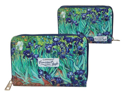 Portfelik na suwak - V. van Gogh, Irysy (CARMANI) Portfelik na suwak - V. van Gogh, Irysy (CARMANI)