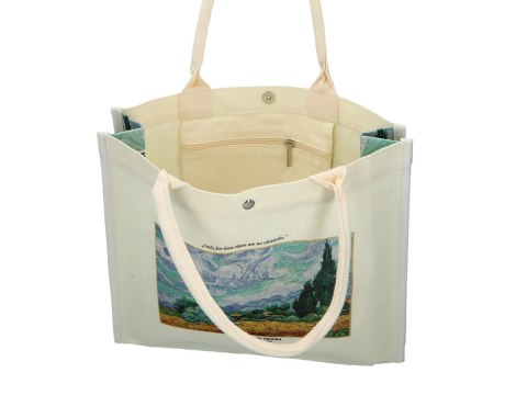 Torba lniana - V.van Gogh, Pole pszenicy z cyprysami (CARMANI) Torba lniana - V.van Gogh, Pole pszenicy z cyprysami (CARMANI)