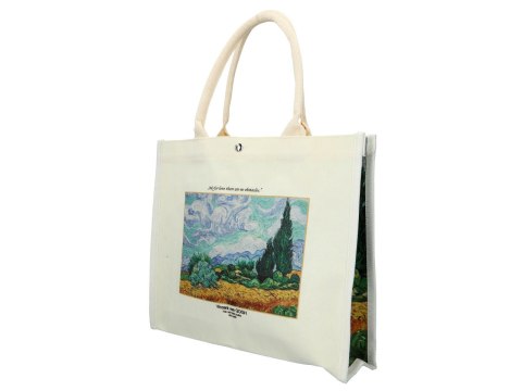Torba lniana - V.van Gogh, Pole pszenicy z cyprysami (CARMANI) Torba lniana - V.van Gogh, Pole pszenicy z cyprysami (CARMANI)