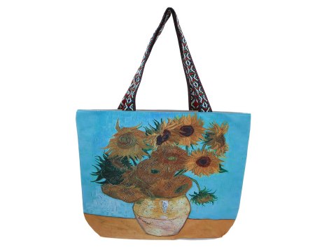 Torba na suwak z nadrukiem dwustronnym- V. van Gogh, Słoneczniki Torba na suwak z nadrukiem dwustronnym- V. van Gogh, Słoneczniki