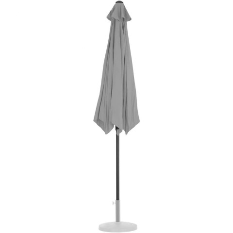 Parasol ogrodowy okrągły duży uchylny z korbką śr. 300 cm ciemnoszary Parasol ogrodowy okrągły duży uchylny z korbką śr. 300 cm ciemnoszary