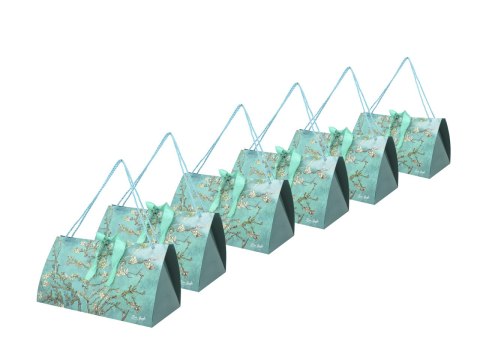 Kpl. 6 torebek ozdobnych - V. van Gogh, Kwitnący Migdałowiec (CARMANI)