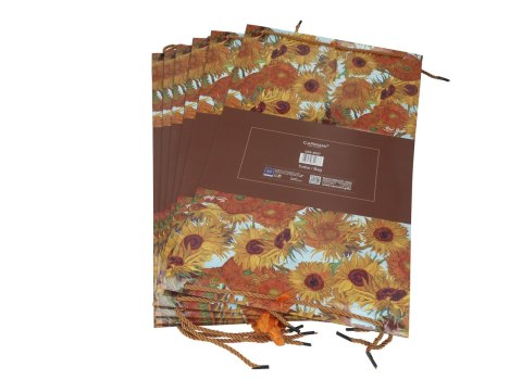 Kpl. 6 torebek ozdobnych - V. van Gogh, Słoneczniki (CARMANI)