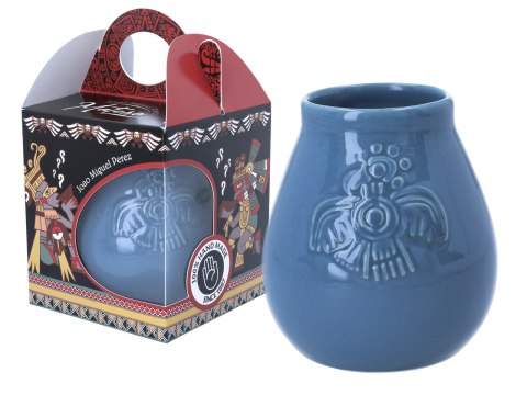 Naczynie Ceramiczne do Yerby - morski błękit Naczynie Ceramiczne do Yerby - morski błękit