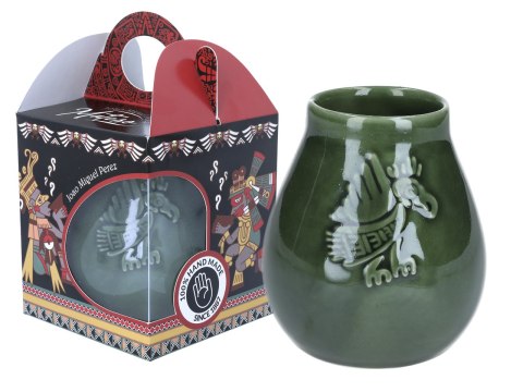 Naczynie Ceramiczne do Yerby - zieleń transparentna Naczynie Ceramiczne do Yerby - zieleń transparentna