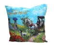 Poduszka z wypełnieniem/suwak - C. Monet, Dyliżans (CARMANI)
