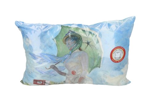 Poduszka z wypełnieniem/suwak (duża) - Claude Monet, Kobieta z parasolką (CARMANI) Poduszka z wypełnieniem/suwak (duża) - Claude Monet, Kobieta z parasolką (CARMANI)