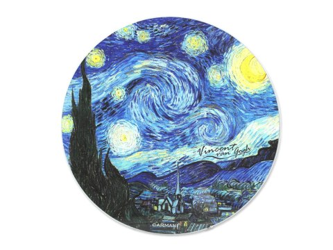 Deska szklana, okrągła - V. van Gogh, Gwiaździsta Noc (CARMANI) Deska szklana, okrągła - V. van Gogh, Gwiaździsta Noc (CARMANI)
