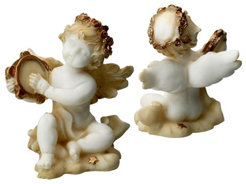 Aniołek grający na tamburynie - alabaster grecki Aniołek grający na tamburynie - alabaster grecki