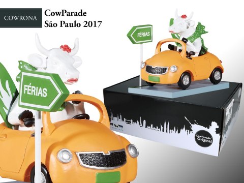 CowParade Sao Paulo 2017, Cowrona, autor: Andre Ortiz CowParade Sao Paulo 2017, Cowrona, autor: Andre Ortiz