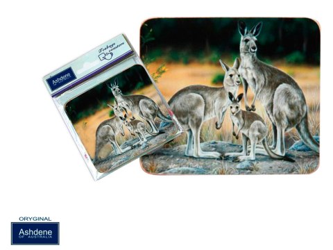 Podkł. korek małe 6 szt - Kangaroo family Podkł. korek małe 6 szt - Kangaroo family