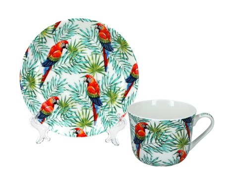 Filiżanka śniadaniowa ze spodkiem - Tropical Parakeets (FBCh) Filiżanka śniadaniowa ze spodkiem - Tropical Parakeets (FBCh)