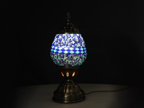 Lampa stołowa - klosz pojedynczy, wielokolorowy Lampa stołowa - klosz pojedynczy, wielokolorowy