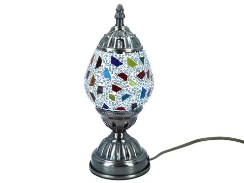 Lampa stołowa - klosz pojedynczy, wielokolorowy Lampa stołowa - klosz pojedynczy, wielokolorowy