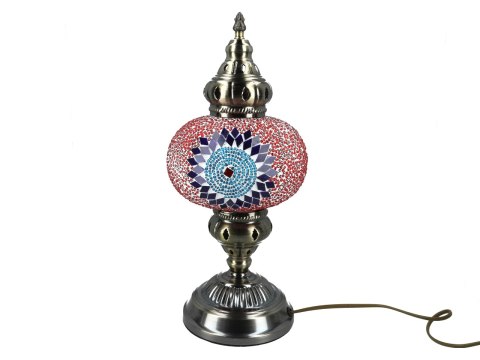 Lampa stołowa - klosz pojedynczy, wielokolorowy Lampa stołowa - klosz pojedynczy, wielokolorowy