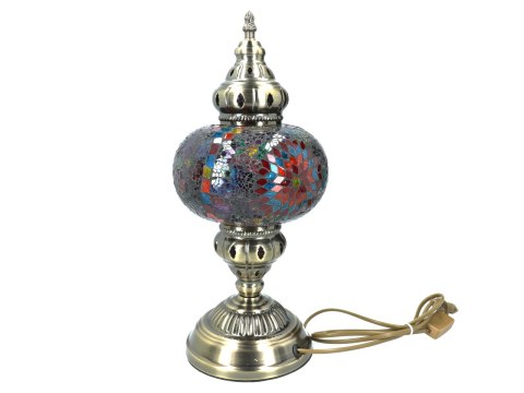 Lampa stołowa - klosz pojedynczy, wielokolorowy Lampa stołowa - klosz pojedynczy, wielokolorowy