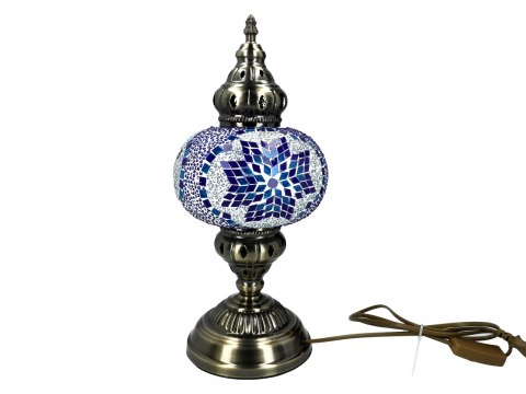 Lampa stołowa - klosz pojedynczy, wielokolorowy Lampa stołowa - klosz pojedynczy, wielokolorowy