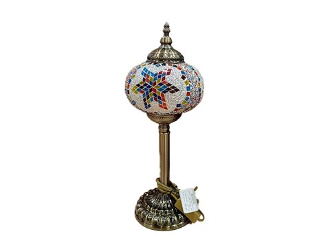 Lampa stołowa - klosz pojedynczy, wielokolorowy Lampa stołowa - klosz pojedynczy, wielokolorowy