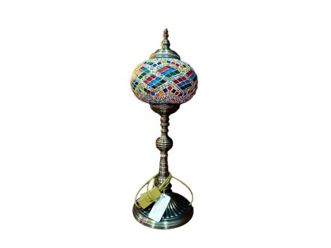Lampa stołowa - klosz pojedynczy, wielokolorowy Lampa stołowa - klosz pojedynczy, wielokolorowy