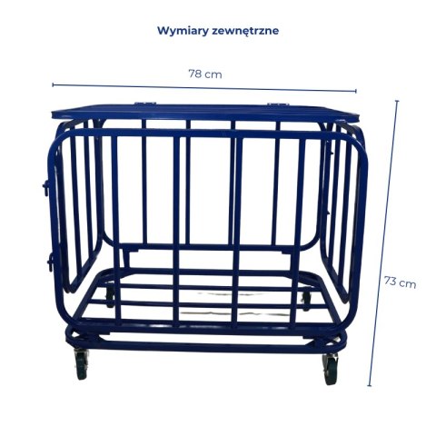 Wózek na piłki metalowy zamykany Wózek na piłki metalowy zamykany