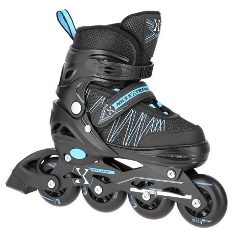 NH11912 A 2w1 BLACK/BLUE ROZM. S(31-34) ŁYŻWOROLKI Z WYM. PŁ. HOKEJOWĄ NILS EXTREME NH11912 A 2w1 BLACK/BLUE ROZM. S(31-34) ŁYŻWOROLKI Z WYM. PŁ. HOKEJOWĄ NILS EXTREME